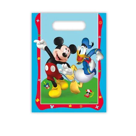 Disney Mickey Rock the House ajándéktasak, ajándékzacskó 6 db-os
