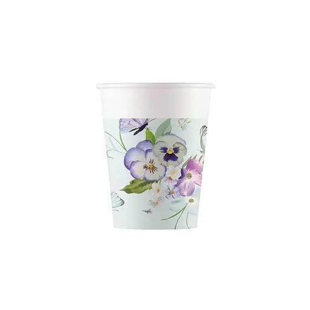Pillangó Turquoise papír pohár 8 db-os 200 ml