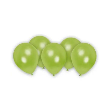 Zöld Metallic Pastel Green léggömb, lufi 8 db-os