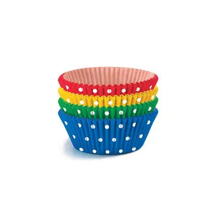 Színes Dots mini muffin papír 40 db-os
