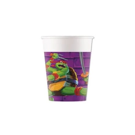 Tini Nindzsa Teknőcök Purple papír pohár 8 db-os 200 ml FSC