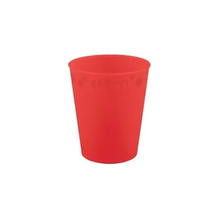 Piros Bright red micro prémium műanyag pohár 250 ml