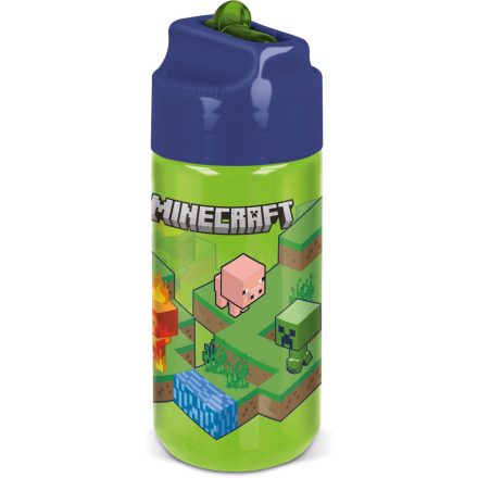 Minecraft Creeper Hydro műanyag szívószálas kulacs 430 ml