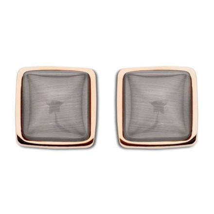 Victoria Rose gold színű barna köves fülbevaló