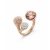 Victoria Rose gold színű színes köves gyűrű